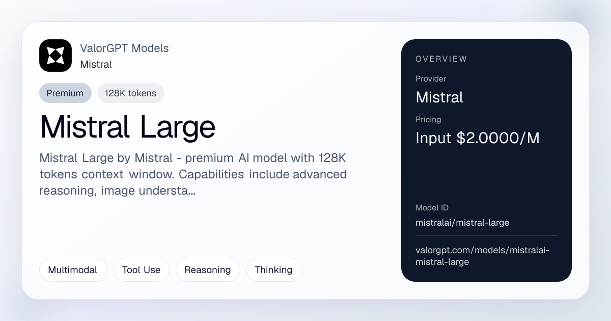 Mistral Large
