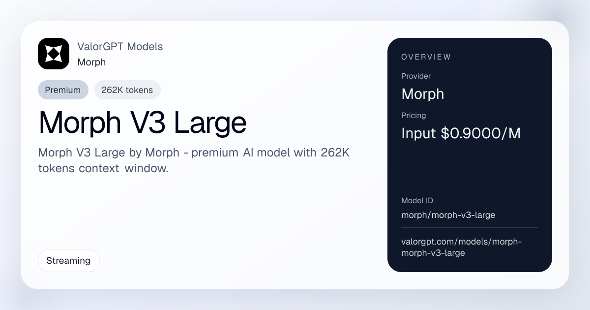 Morph V3 Large