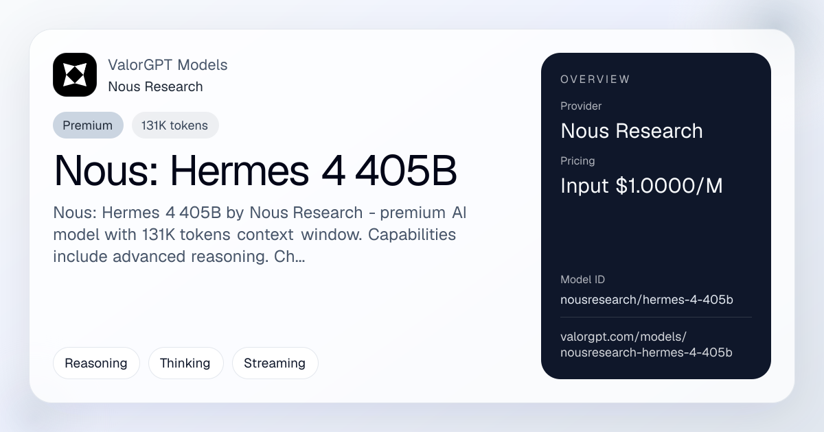 Hermes 4 405B