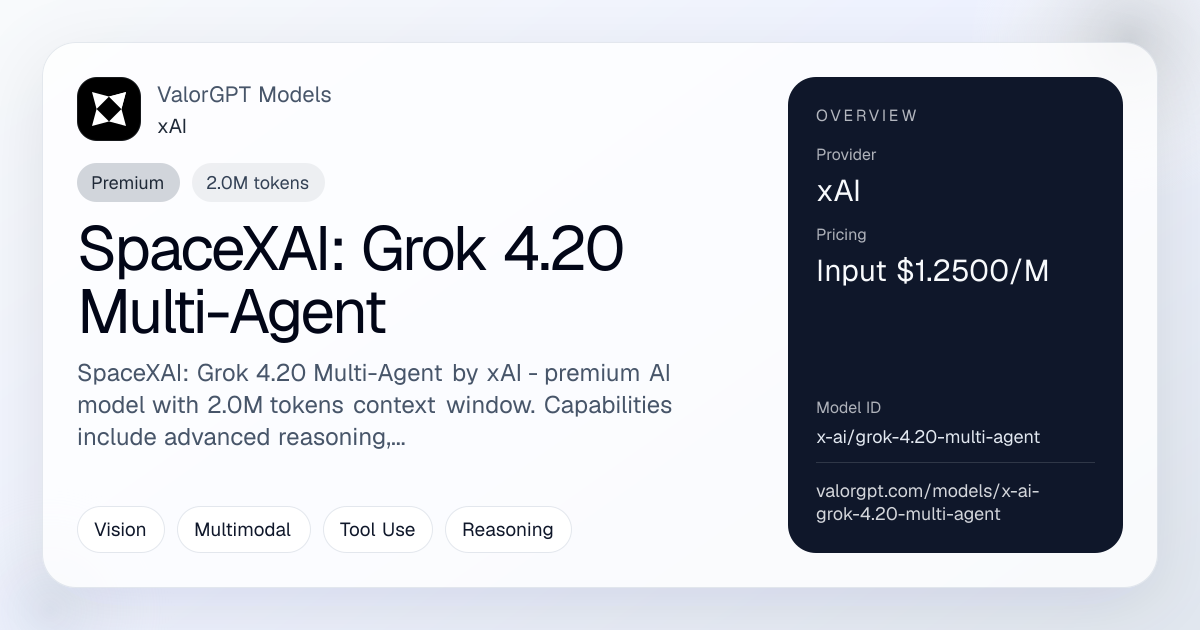 Grok 4.20 Multi-Agent